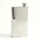 4 oz. Stainless Steel Mirror Finish Flask with Cigar Storage